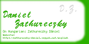 daniel zathureczky business card